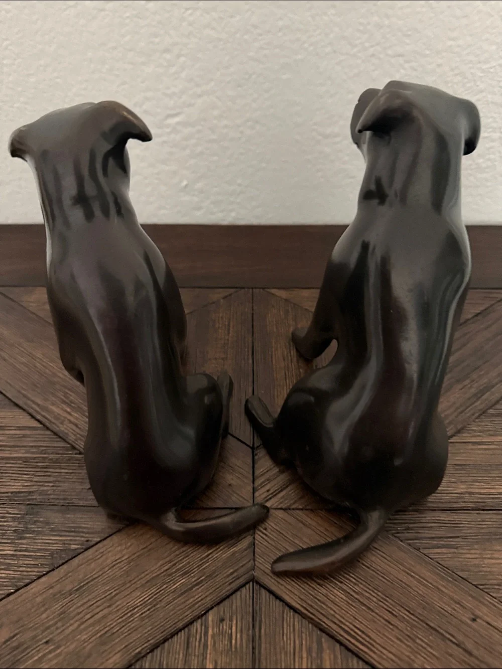 Restoration Hardware Cast Bronze Labrador Retriever Bookends Set of 2